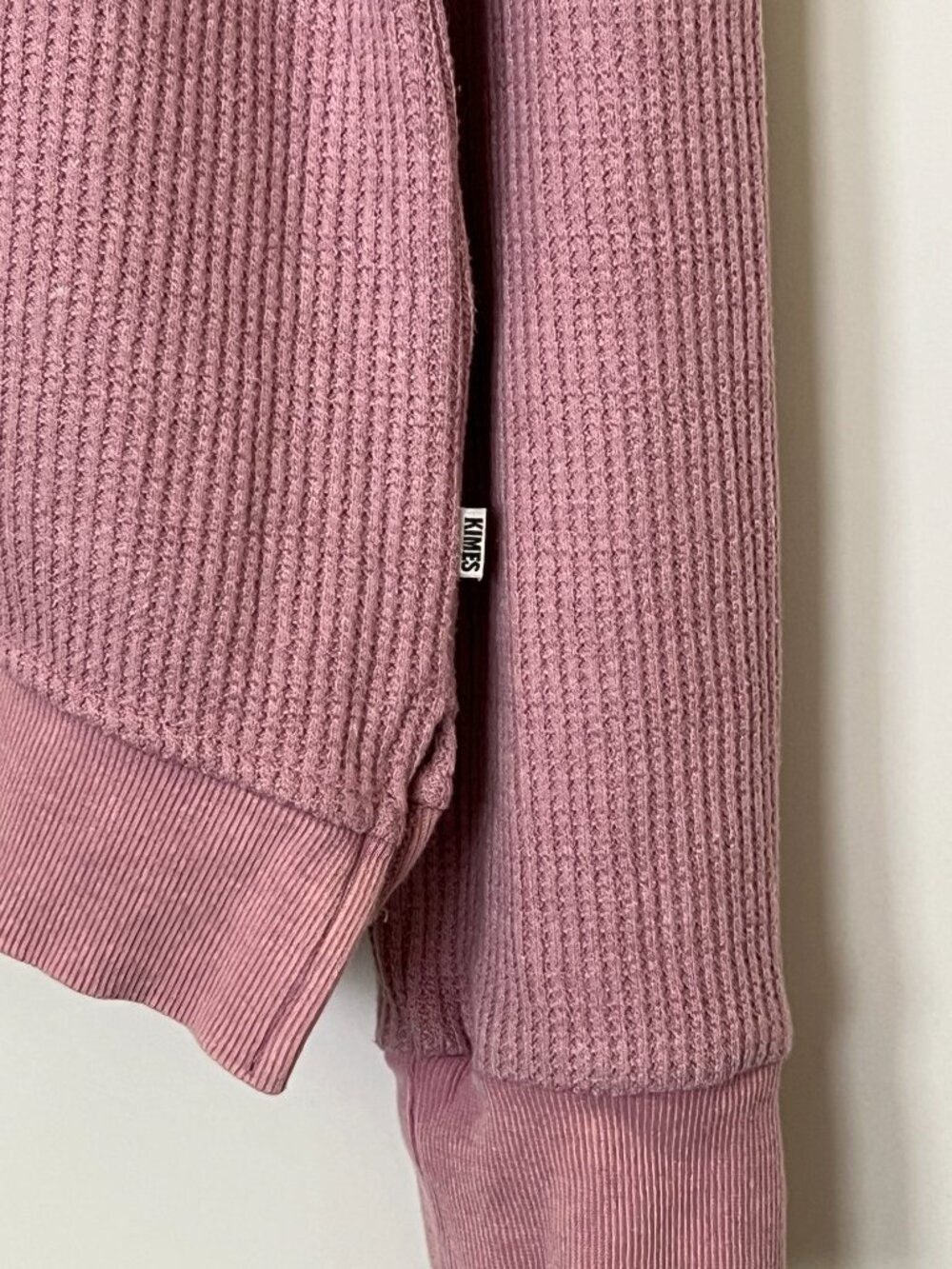Kimes Ranch Pink Waffle Knit Long Sleeve - Picture 5 of 5